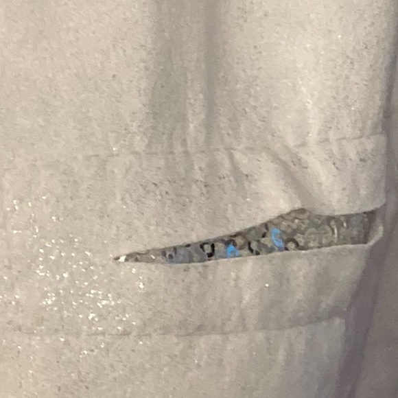 LAST DAY! Gigi Moda White Glittery Tank Top - Picture 4 of 6